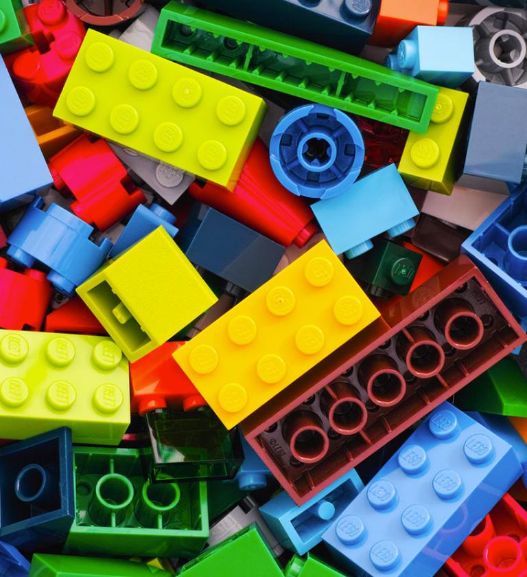 Pile of lego blocks